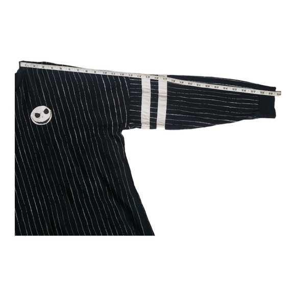 Disney The Nightmare Before Christmas Pinstripe Pumpkin King Long Sleeve Shirt L - Picture 5 of 11